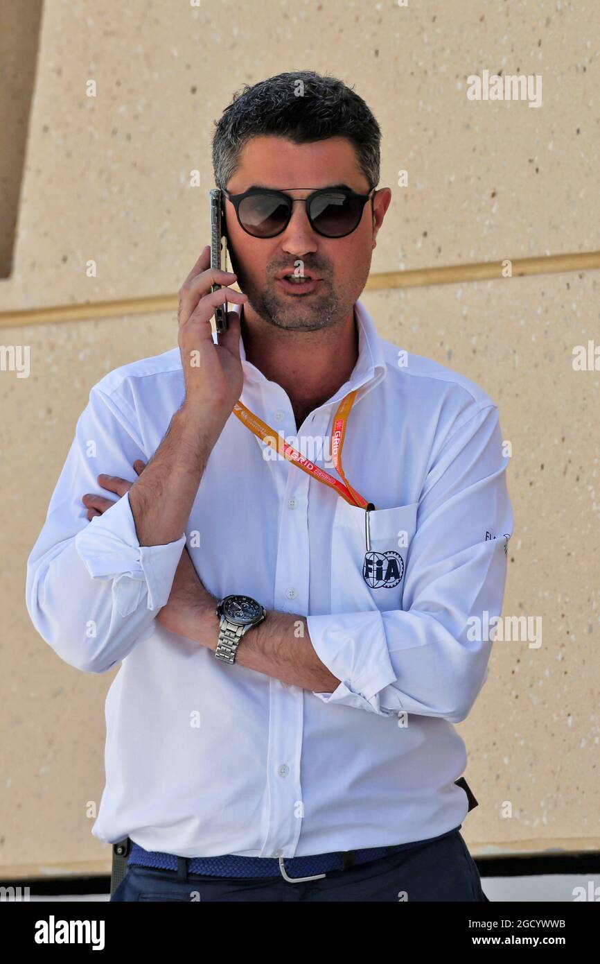 Michael Masi (AUS) Directeur de course. Grand Prix de Bahreïn, vendredi 29 mars 2019. Sakhir, Bahreïn. Banque D'Images