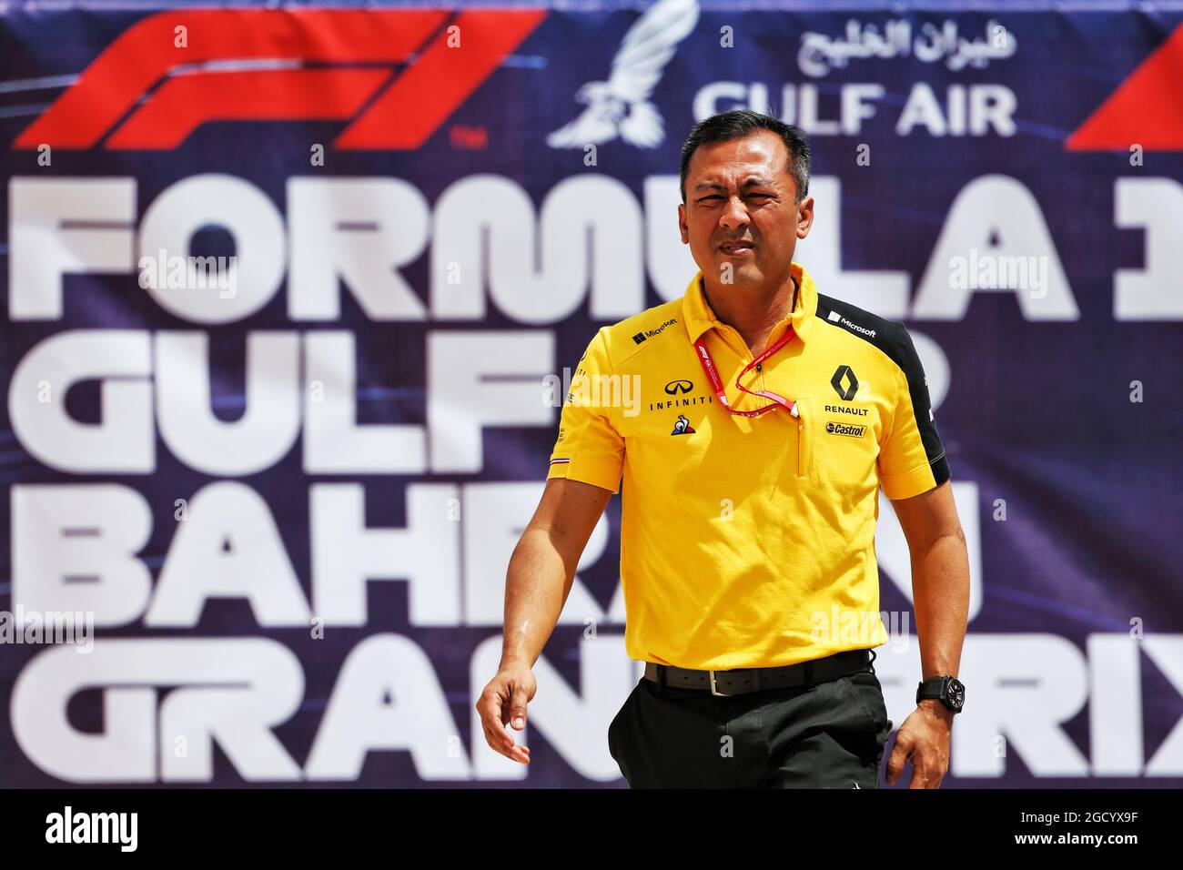Mia Sharizman (MAL) Directeur de l'Académie Renault Sport. Grand Prix de Bahreïn, samedi 30 mars 2019. Sakhir, Bahreïn. Banque D'Images