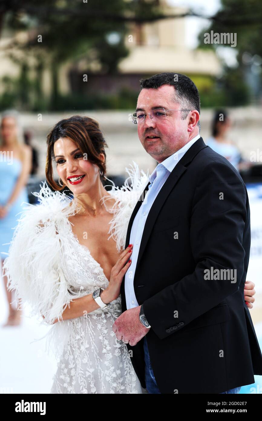 Eric Boullier (FRA) avec sa femme Tamara au salon Amber Fashion Show. Grand Prix de Monaco, vendredi 24 mai 2019. Monte Carlo, Monaco. Banque D'Images