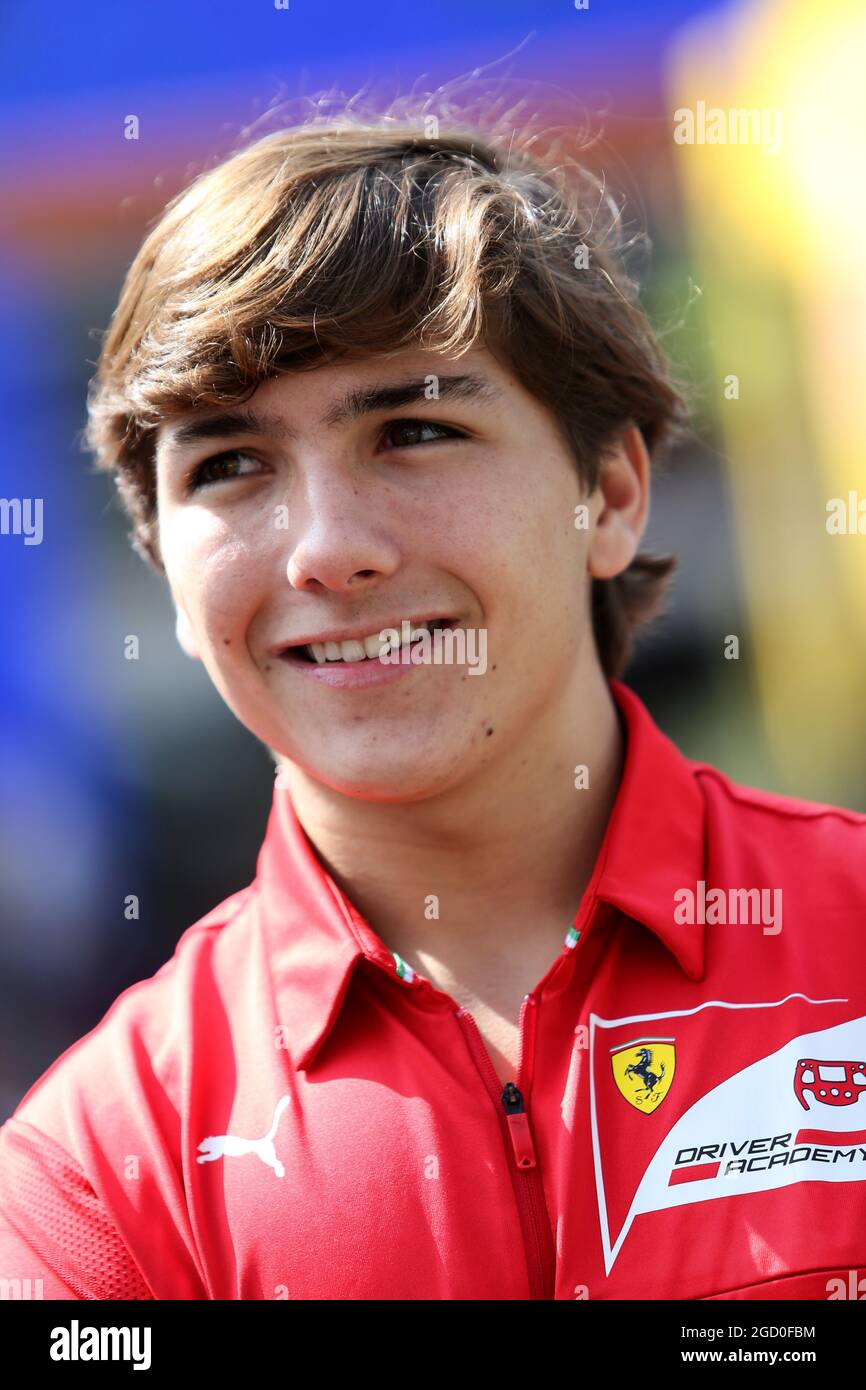 Enzo Fittiapldi (BRA) pilote Ferrari Academy. Grand Prix du Mexique, jeudi 24 octobre 2019. Mexico, Mexique. Banque D'Images