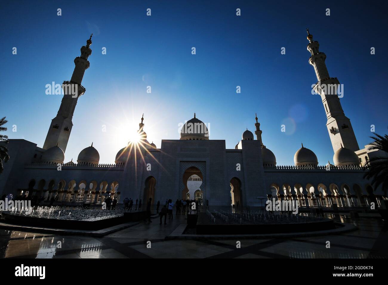 Vue panoramique d'Abu Dhabi. Grand Prix d'Abu Dhabi, jeudi 28 novembre 2019. Yas Marina circuit, Abu Dhabi, Émirats Arabes Unis. Banque D'Images