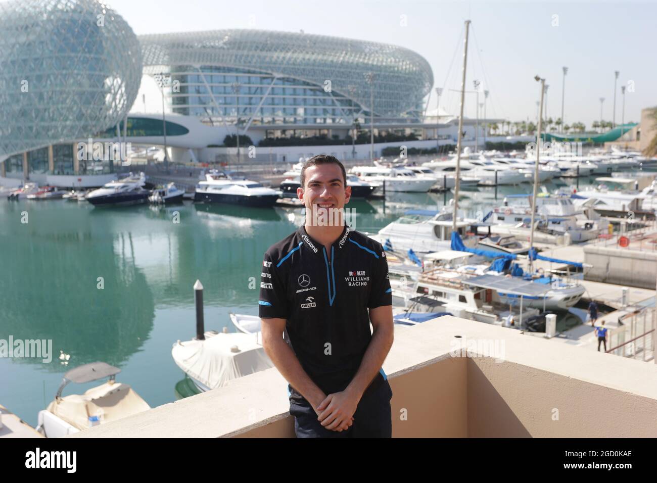 ROKiT Williams Racing confirme Nicholas Latifi (CDN) comme pilote de course pour 2020. Grand Prix d'Abu Dhabi, jeudi 28 novembre 2019. Yas Marina circuit, Abu Dhabi, Émirats Arabes Unis. Banque D'Images