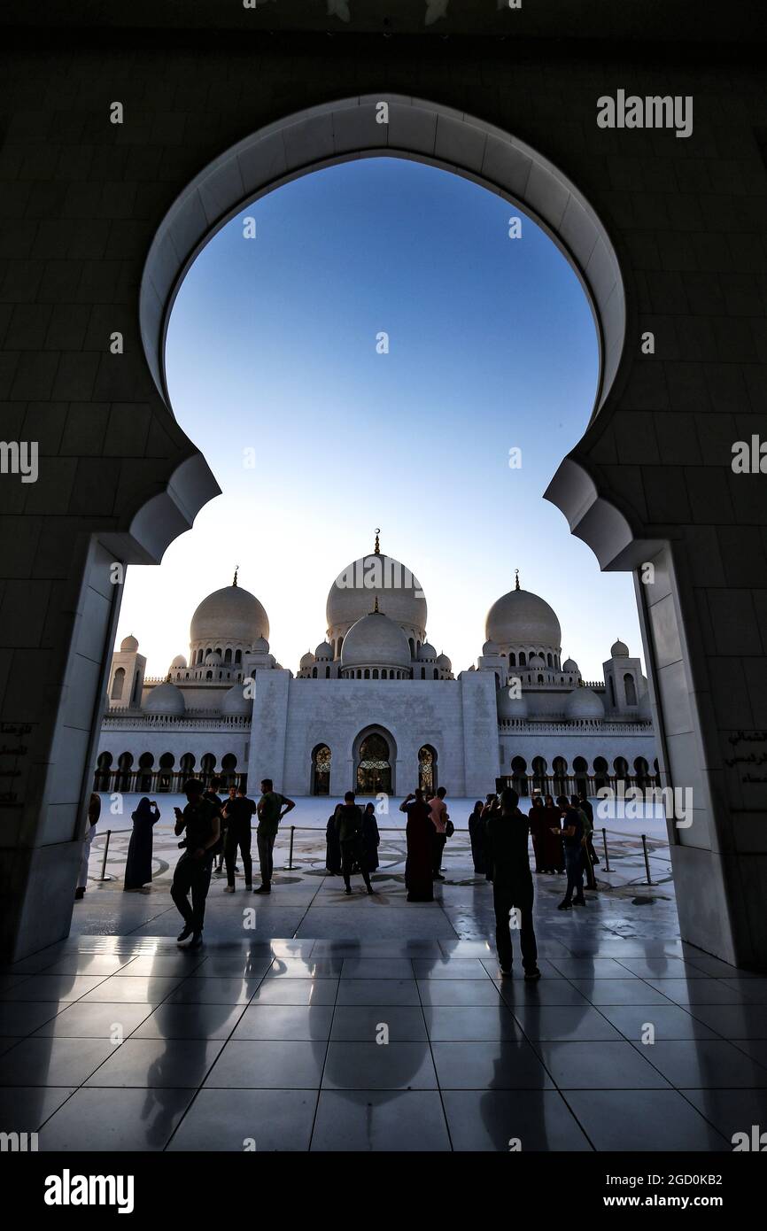 Vue panoramique d'Abu Dhabi. Grand Prix d'Abu Dhabi, jeudi 28 novembre 2019. Yas Marina circuit, Abu Dhabi, Émirats Arabes Unis. Banque D'Images