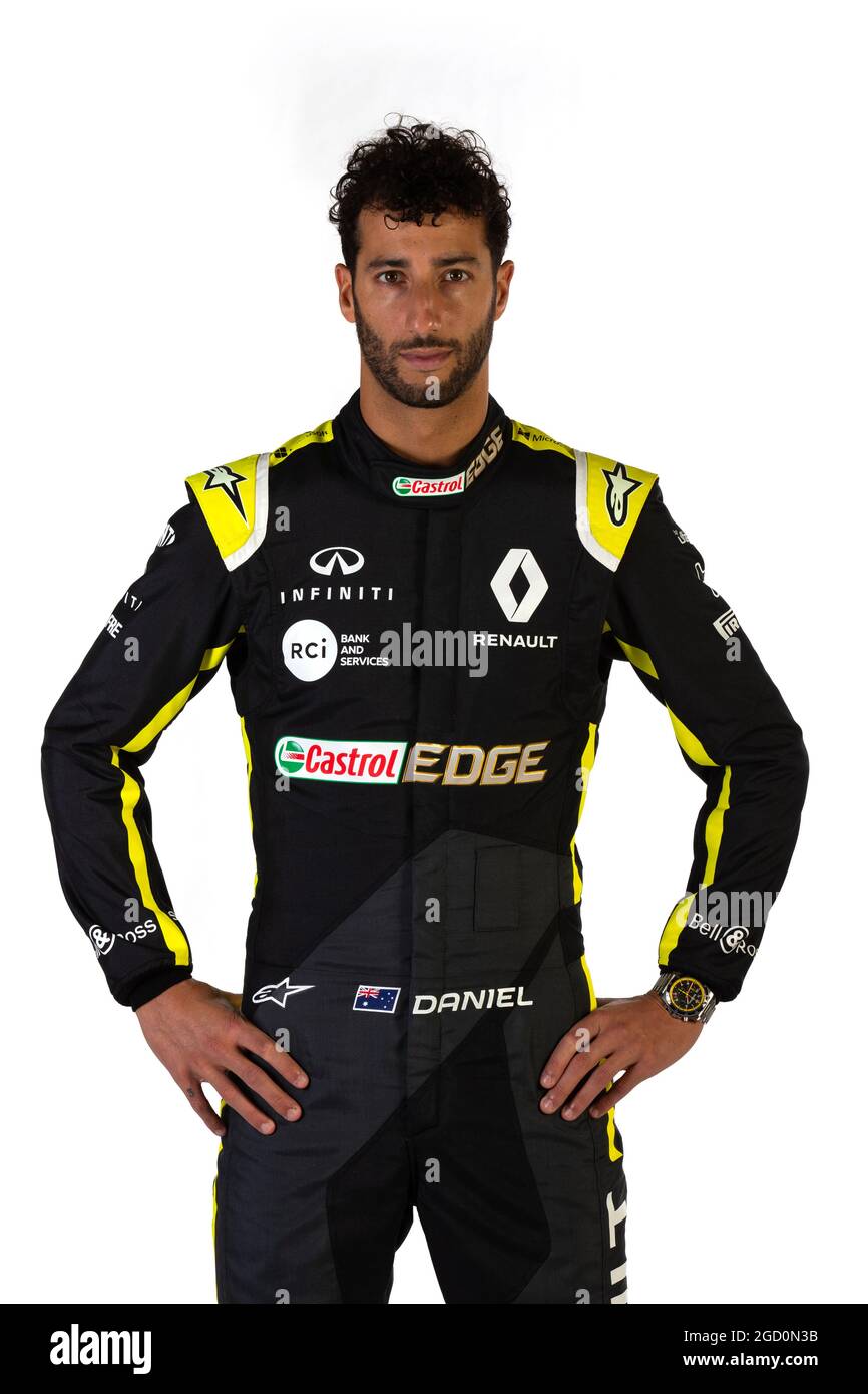 Daniel Ricciardo (AUS) Renault F1 Team. Renault F1 Team saison Opener, mercredi 12 février 2020. L’atelier Renault, Paris, France. Banque D'Images