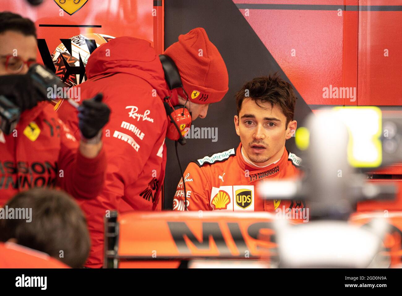 Charles Leclerc (mon) Ferrari. Test de Formule 1, jour 1, mercredi 19 février 2020. Barcelone, Espagne. Banque D'Images