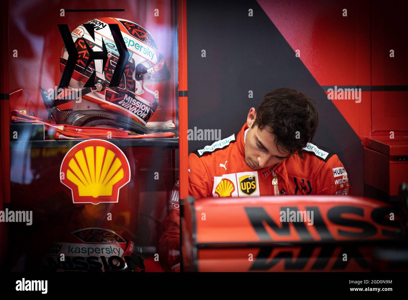 Charles Leclerc (mon) Ferrari. Test de Formule 1, jour 1, mercredi 19 février 2020. Barcelone, Espagne. Banque D'Images