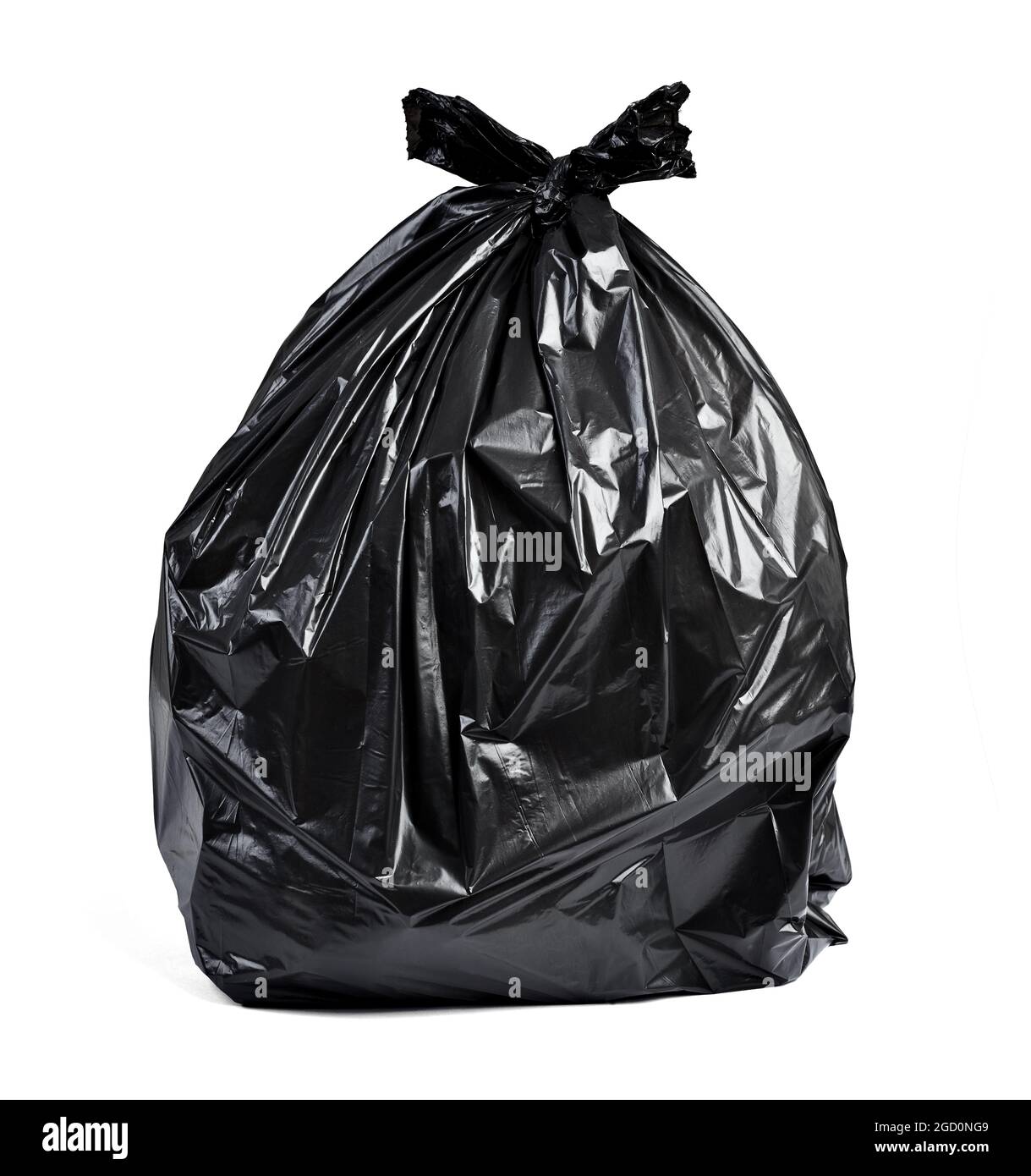 sac en plastique poubelle déchets environnement pollution déchets déchets vidage recyclage écologie bac noir jetable plein Banque D'Images