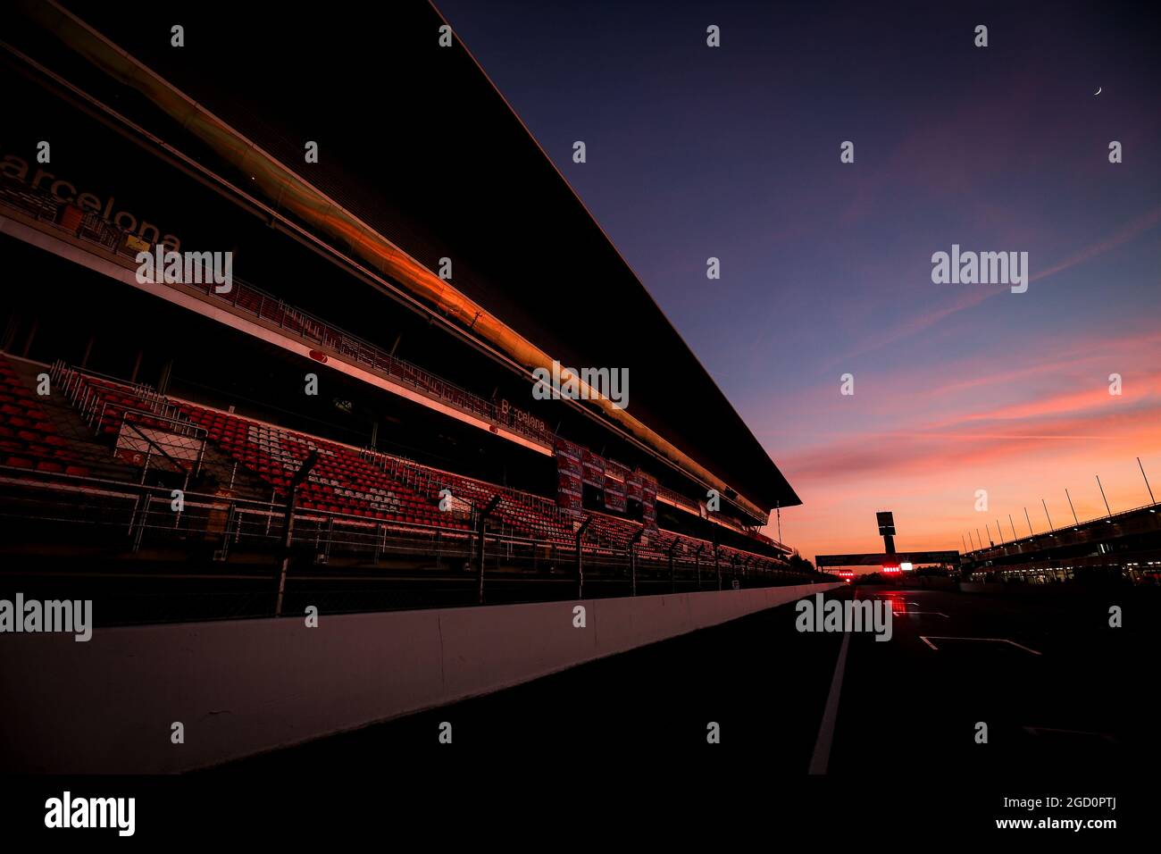 Atmosphère du circuit. Test Formula One, jour 3, vendredi 28 février 2020. Barcelone, Espagne. Banque D'Images