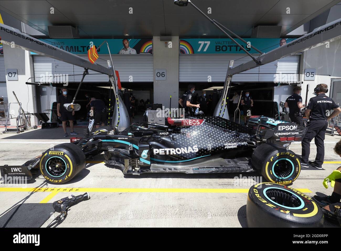 MERCEDES AMG F1 W11. Grand Prix d'Autriche, jeudi 2 juillet 2020. Spielberg, Autriche. Image de pool FIA pour usage éditorial uniquement Banque D'Images