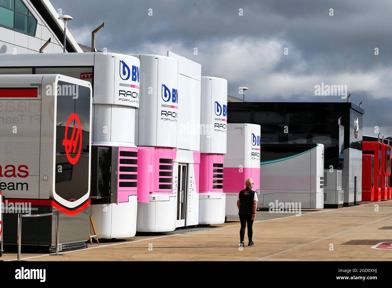 Ambiance de paddock. Grand Prix de Grande-Bretagne, samedi 1er août 2020. Silverstone, Angleterre. Banque D'Images