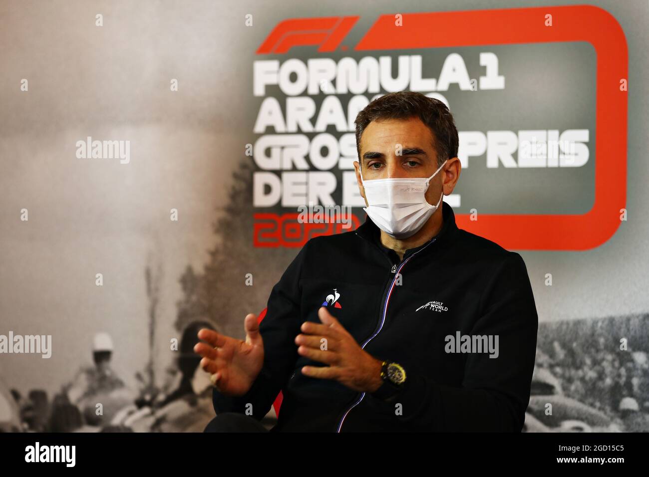 Cyril Abiteboul (FRA) Renault Sport F1 Directeur général de la Conférence de presse de la FIA. Grand Prix d'Eifel, vendredi 9 octobre 2020. Nurbugring, Allemagne. Image de pool FIA pour usage éditorial uniquement Banque D'Images