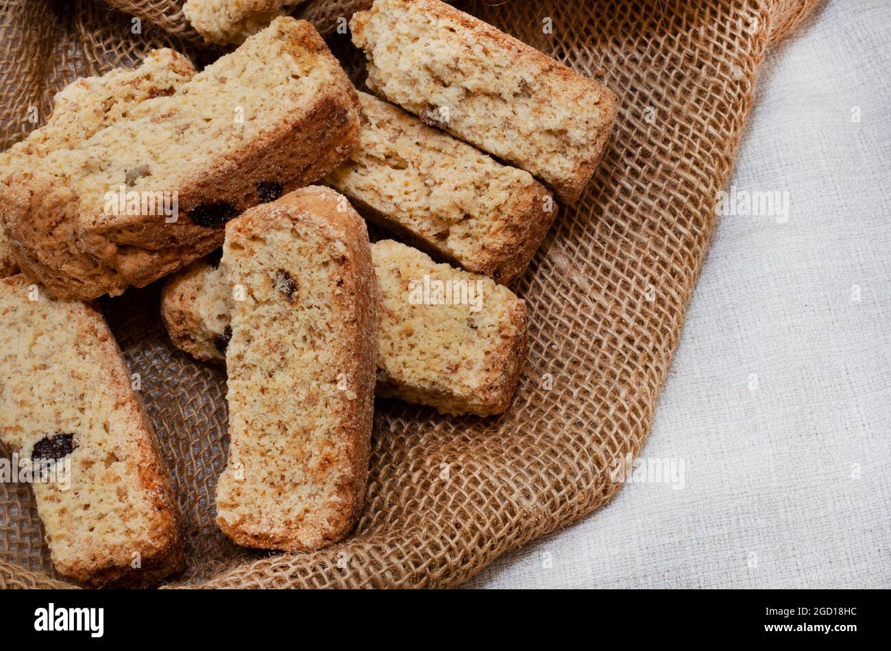 Rusks traditionnels de santé de muesli sud-africains Banque D'Images