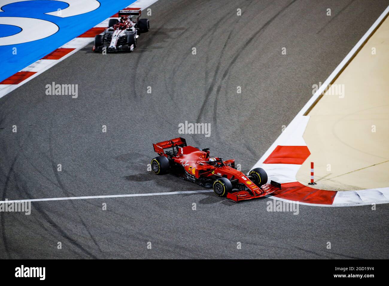 Sebastian Vettel (GER) Ferrari SF1000. Grand Prix de Bahreïn, dimanche 29 novembre 2020. Sakhir, Bahreïn. Image de pool FIA pour usage éditorial uniquement Banque D'Images