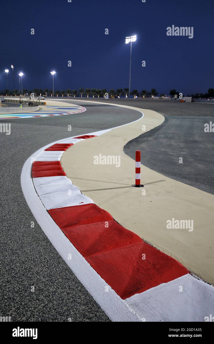 Détail du circuit. Grand Prix de Sakhir, jeudi 3 décembre 2020. Sakhir, Bahreïn. Banque D'Images