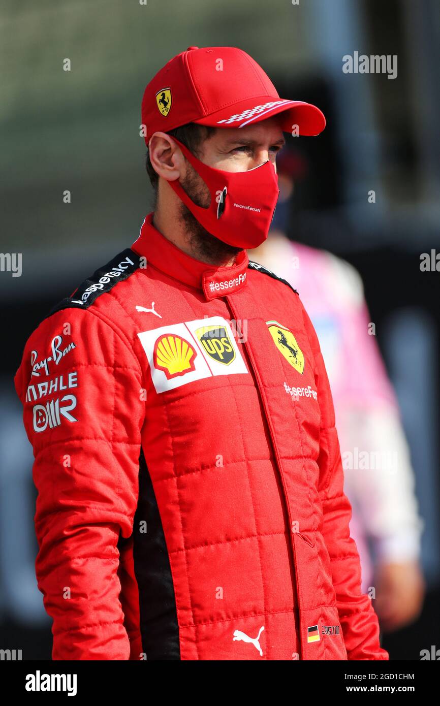 Sebastian Vettel (GER) Ferrari. Grand Prix d'Abu Dhabi, dimanche 13 décembre 2020. Yas Marina circuit, Abu Dhabi, Émirats Arabes Unis. Banque D'Images