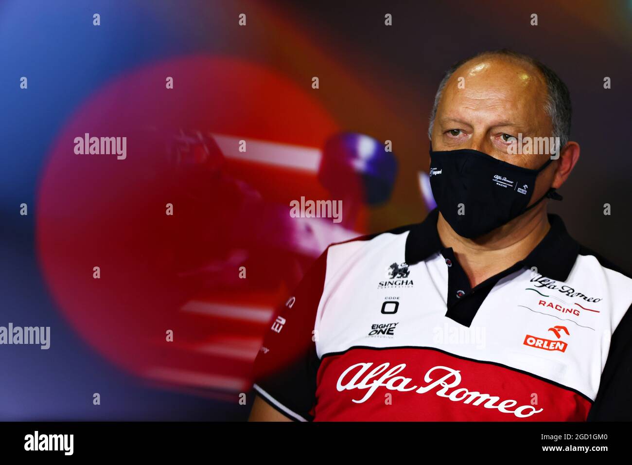 Frederic Vasseur (FRA) Alfa Romeo Racing Team Directeur de la Conférence de presse de la FIA. Grand Prix d'Espagne, vendredi 7 mai 2021. Barcelone, Espagne. Image de pool FIA pour usage éditorial uniquement Banque D'Images