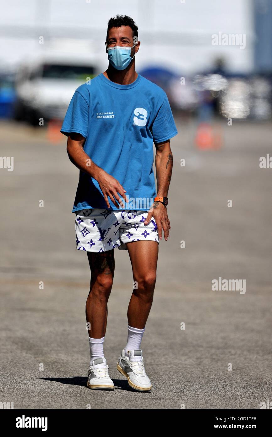 Daniel Ricciardo (AUS) McLaren. Grand Prix de Hongrie, jeudi 29 juillet 2021. Budapest, Hongrie. Banque D'Images