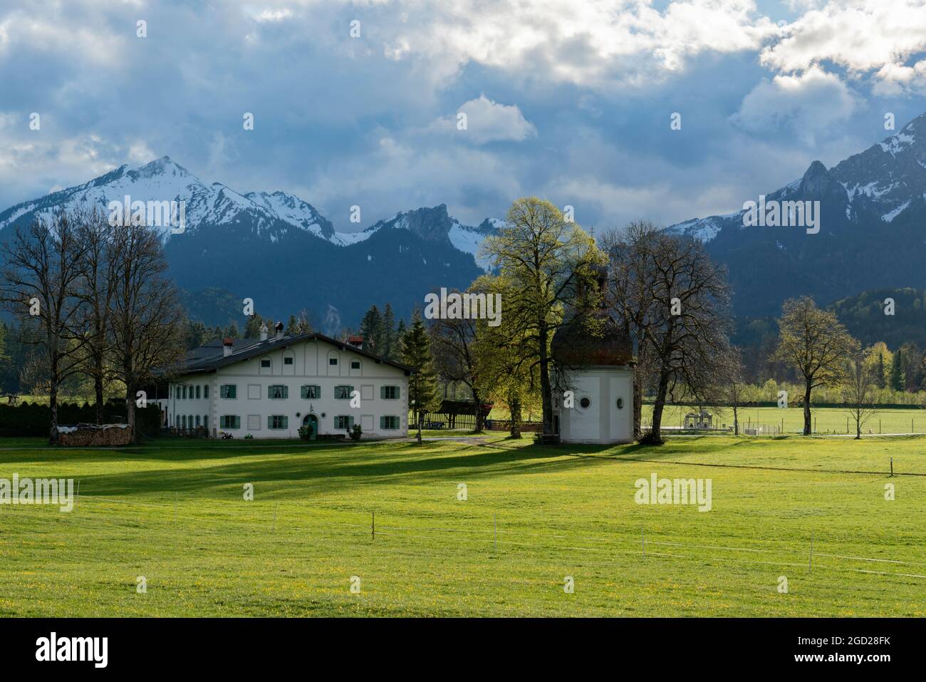 Géographie / voyage, Allemagne, Bavière, Dickelschwaige, Alpes d'Ammergau, ALPES BAVAROISES, DROITS-SUPPLÉMENTAIRES-INFO-AUTORISATION-NON-DISPONIBLE Banque D'Images
