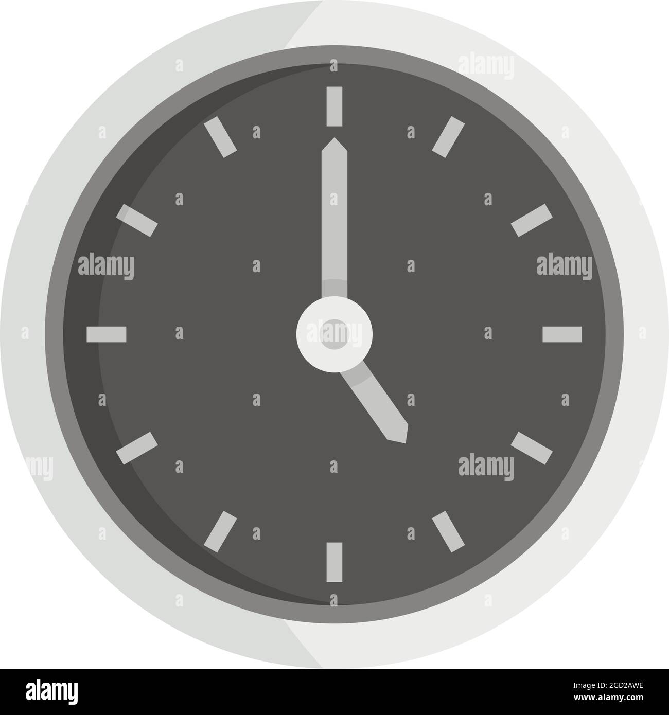 Icône de réparation d'horloge murale de bureau. Illustration plate de l'icône de vecteur de réparation d'horloge murale de bureau isolée sur fond blanc Illustration de Vecteur