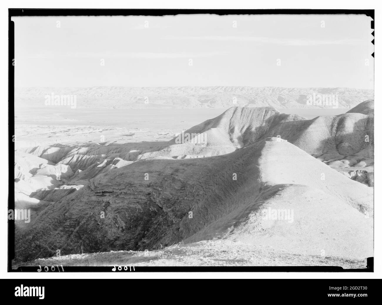 Lumière du soir sur les montagnes Moab, vue de Neby Mousa [c'est-à-dire Nebi Musa] entre 1934 et 1939 Banque D'Images