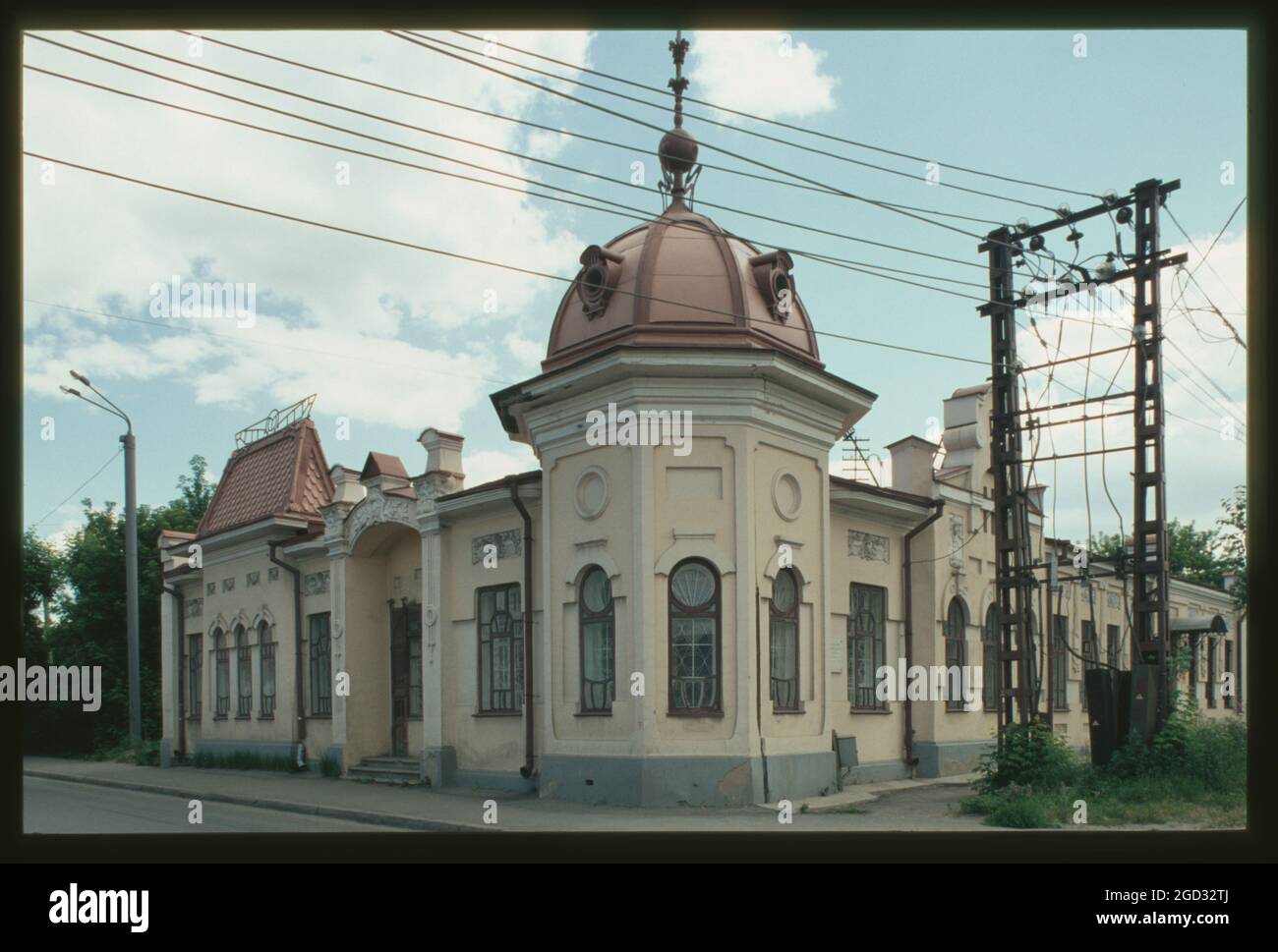 Maison Dantsiger (rue Pouchkine n° 1), (vers 1910), Cheliabinsk, Russie; 2003 Banque D'Images