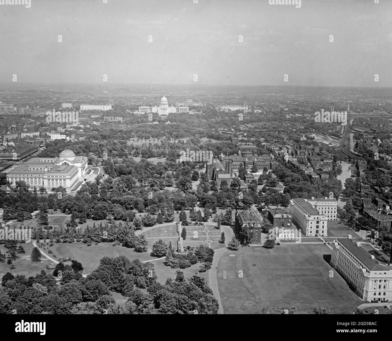 Capitol depuis Monument vers 1909 à 1920 Banque D'Images