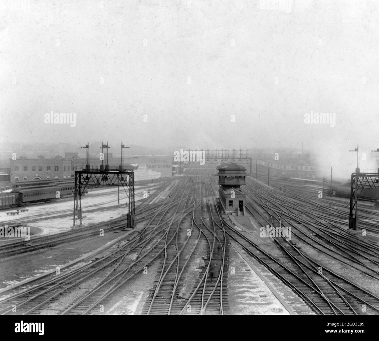 Gare ferroviaire à Union Station, Washington, D.C. ca. 1909 Banque D'Images