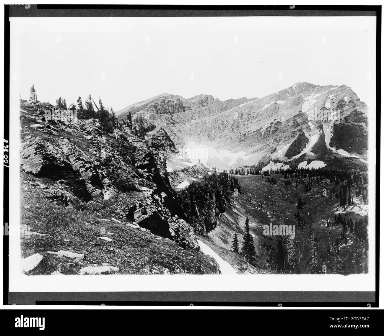 Parc national des Glaciers. Sur la ligne de partage continentale. Sommet Kipps ca. 1909 Banque D'Images