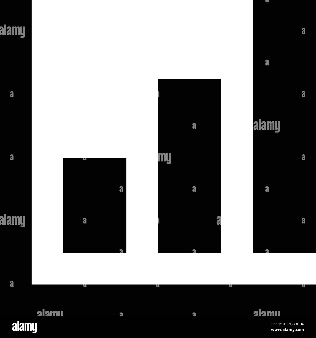 Icône Statistiques sur fond blanc. Illustration de Vecteur