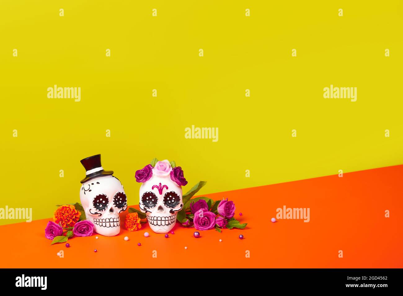 Jour des morts, Dia de Los Muertos Celebration Background Banque D'Images