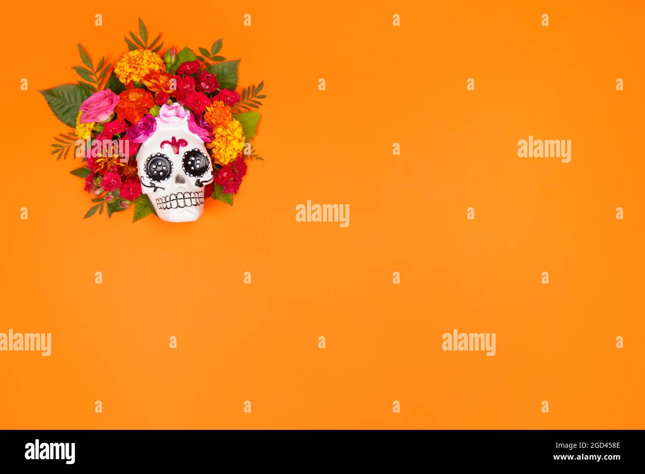 Jour des morts, Dia de Los Muertos Celebration Background Banque D'Images