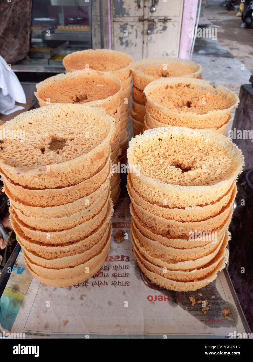 Rajasthani ghevar, jaipur, rajasthan, Inde Banque D'Images