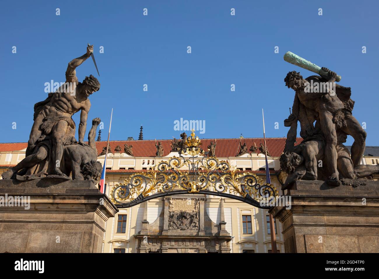 Géographie / voyage, Tchéquie, Bohême, Prague, Château de Prague, PORTE D'ENTRÉE, DROITS SUPPLÉMENTAIRES-AUTORISATION-INFO-NON-DISPONIBLE Banque D'Images