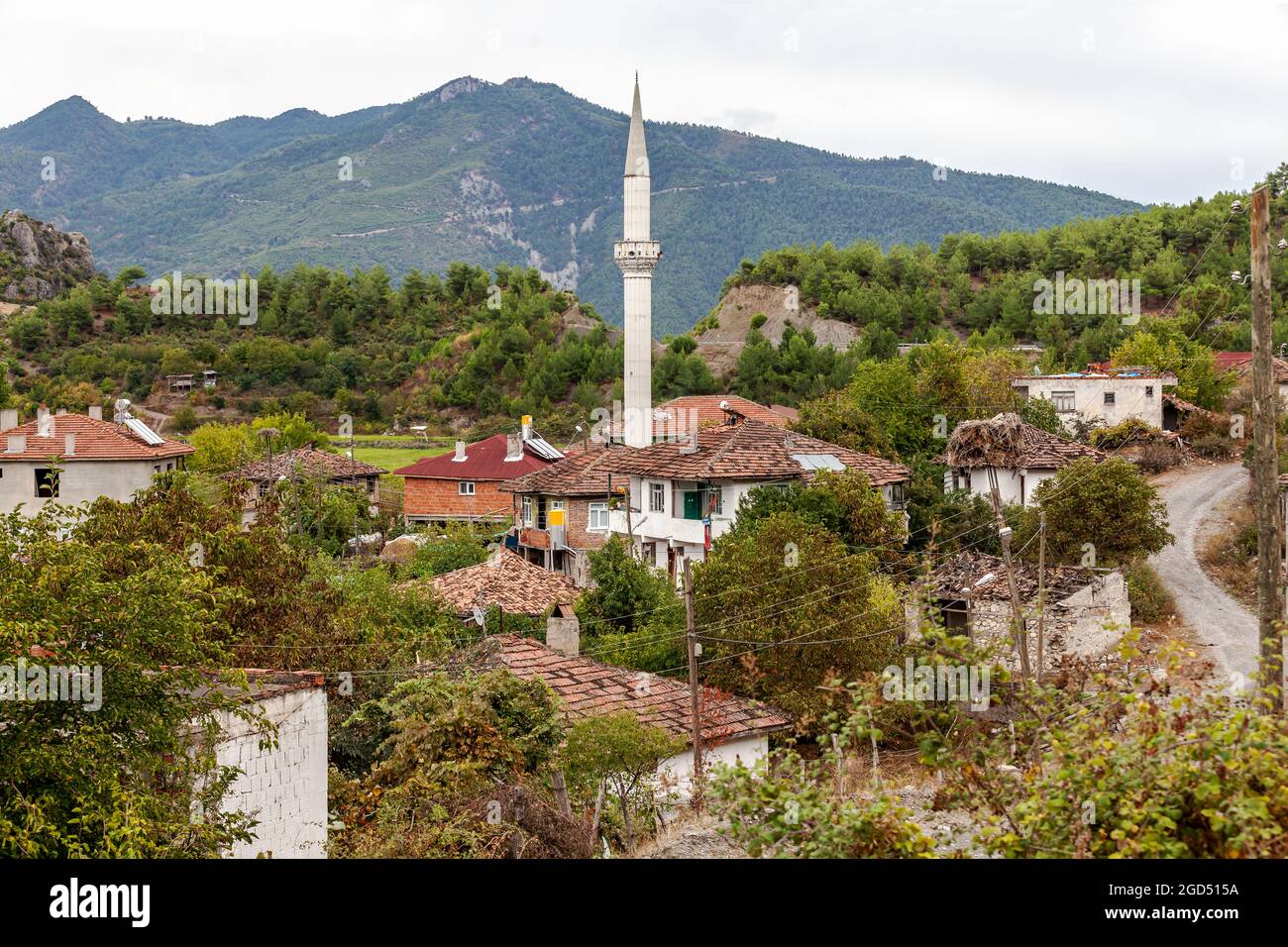 Village Anatolien près de la rivière Kizilirmak, Duragan - Sinop Banque D'Images