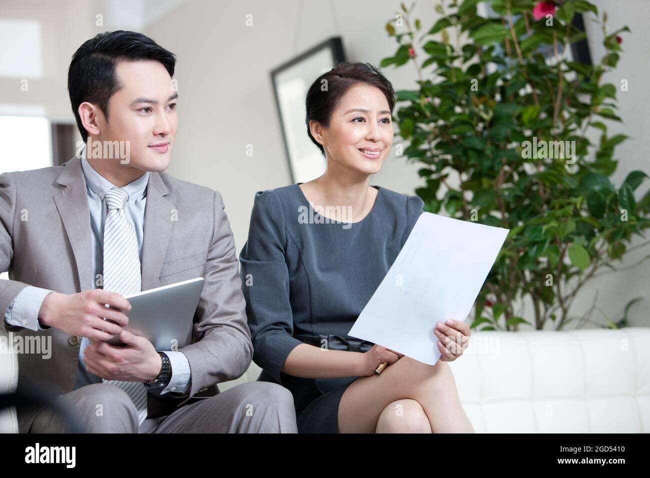 Portrait de partenaires d'affaires Banque D'Images