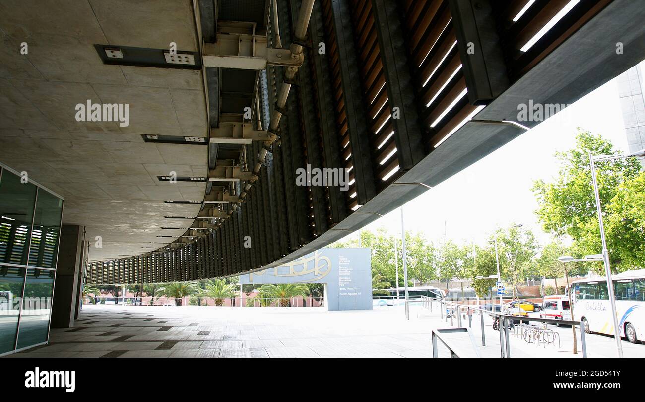 Bâtiment moderne du parc de recherche biomédicale à Barcelone, Catalogne, Espagne, Europe Banque D'Images