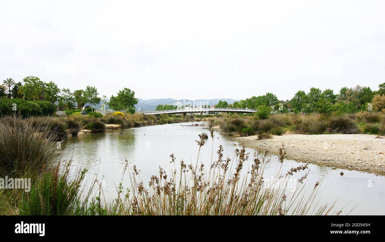 Parc fluvial de Cubelles à Barcelone, Catalogne, Espagne, Europe Banque D'Images