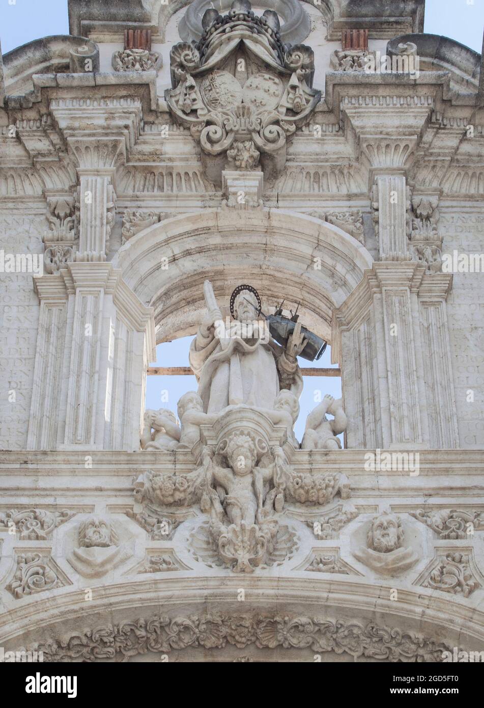 Le Palais de San Telmo Séville, Espagne. Siège de la présidence du gouvernement régional andalou. Saint Elmo, patron des marins Banque D'Images