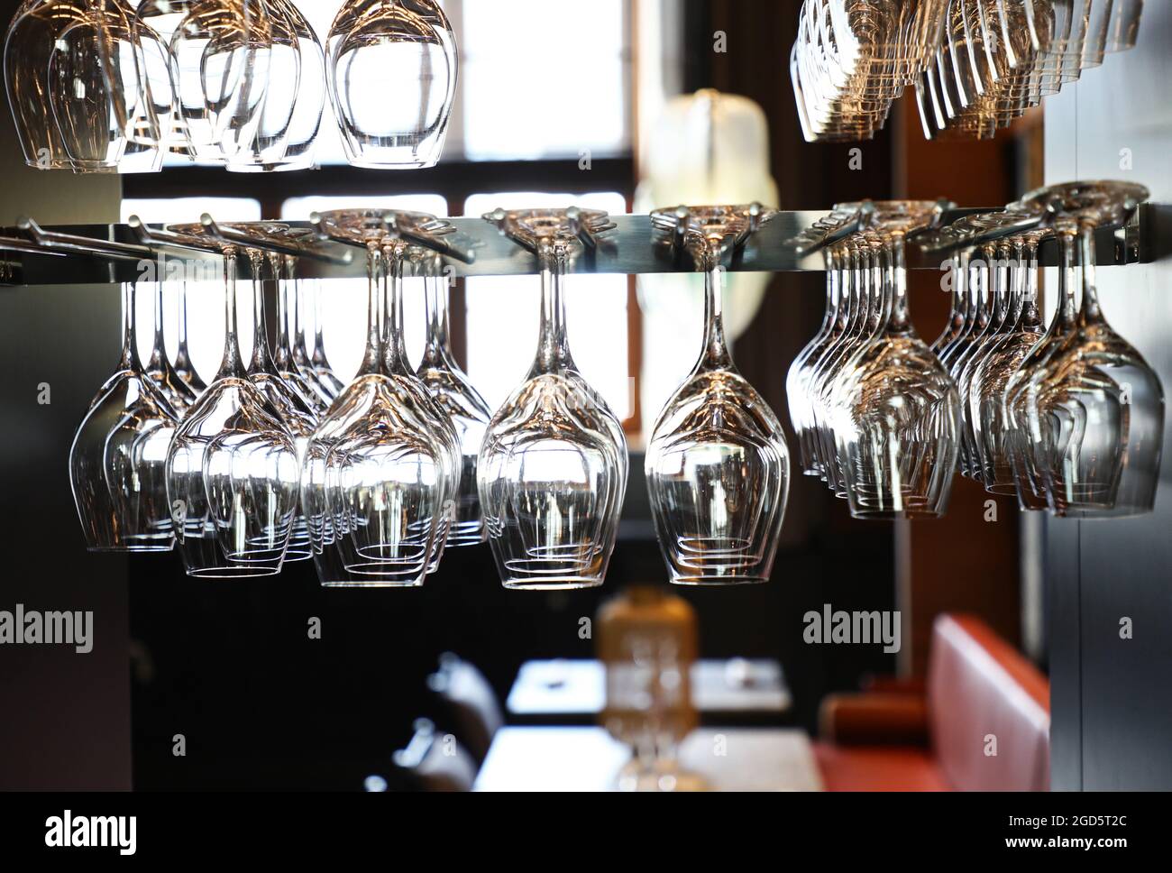 Photo de l'intérieur du restaurant de l'hôtel Post à Göteborg, Suède. Banque D'Images