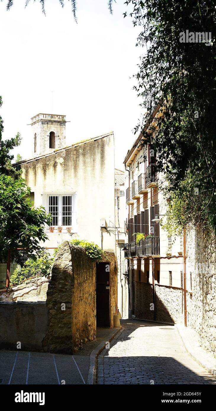 Quartier juif de Gérone, Catalogne, Espagne, Europe Banque D'Images