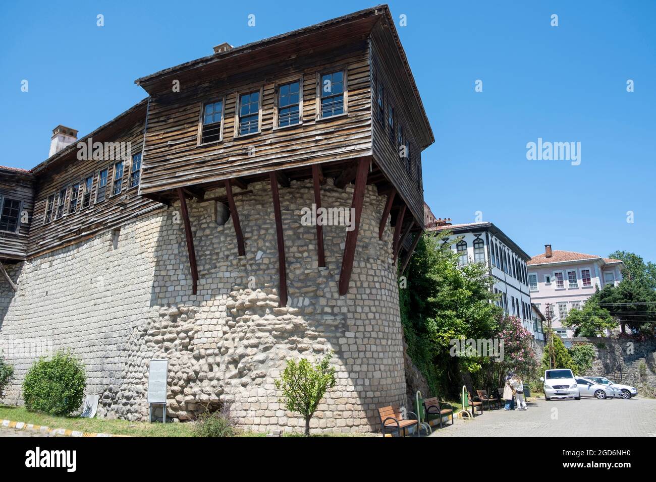 Le château de Bolaman (turc : Bolaman Kalesi) est un château historique situé dans la ville de Fassa, dans la province d'Ordu, en Turquie. Banque D'Images