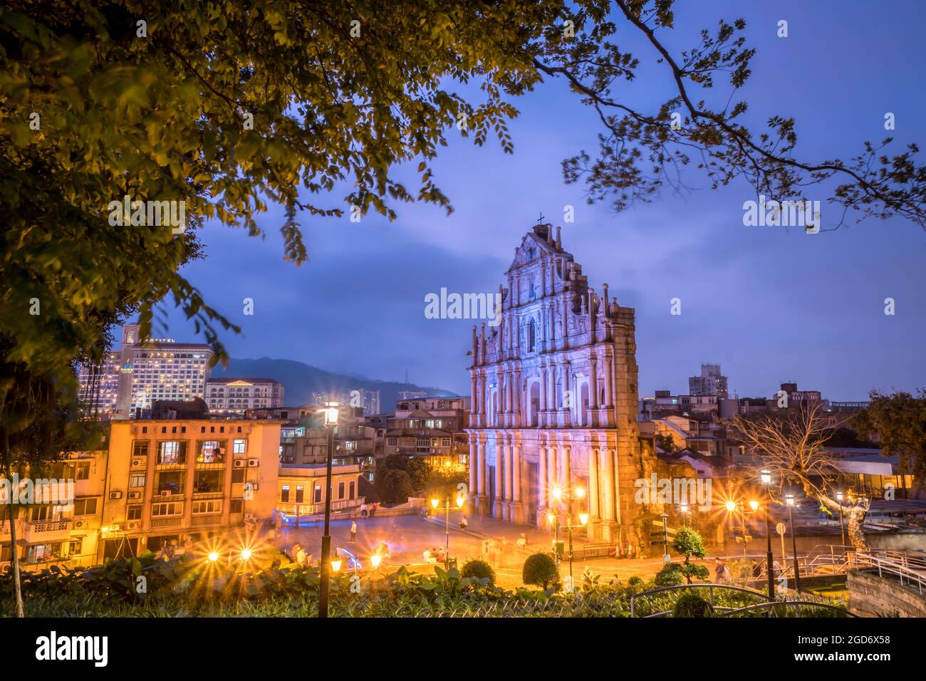 Ruines de Saint-Paul, Macao Banque D'Images