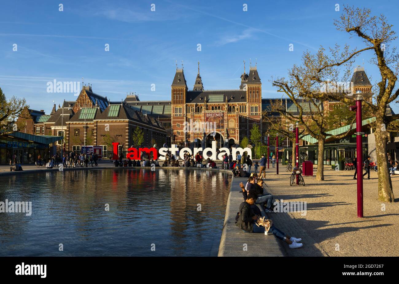Rijksmuseum à Amsterdam Banque D'Images