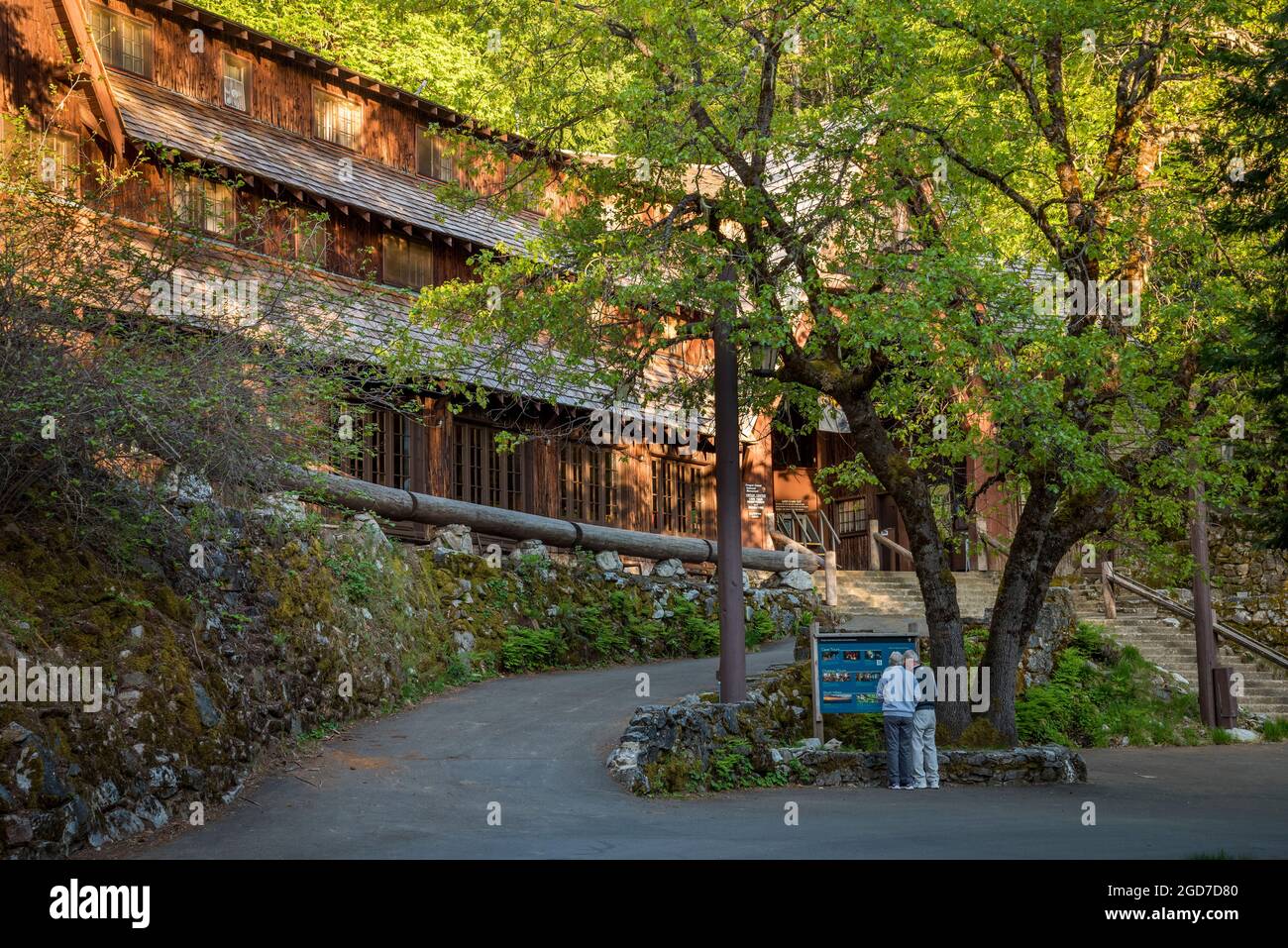 Centre d'accueil du monument national des grottes de l'Oregon, dans le sud de l'Oregon. Banque D'Images