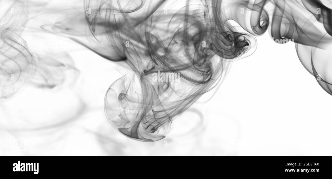 Nuage de noir transparent sur fond blanc Banque D'Images