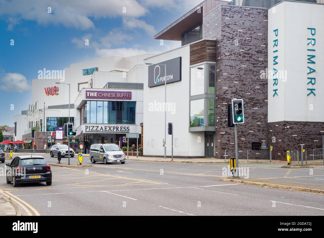 11.08.21 Bury, Grand Manchester, Royaume-Uni. Le centre commercial Rock de Bury, Greater Manchester Banque D'Images