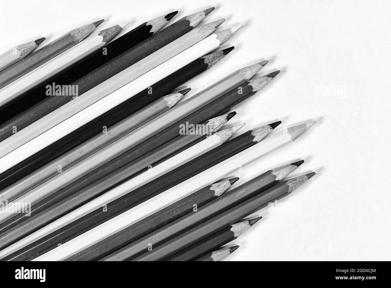 Dessin aux crayons de couleur Banque d'images noir et blanc Alamy