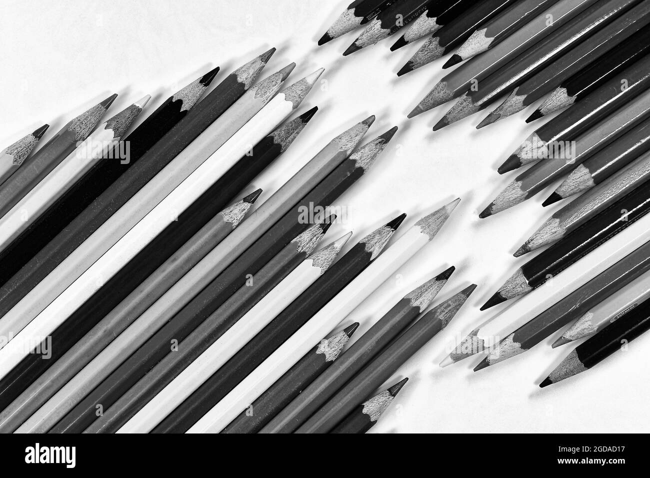 Dessin aux crayons de couleur Banque d'images noir et blanc Alamy