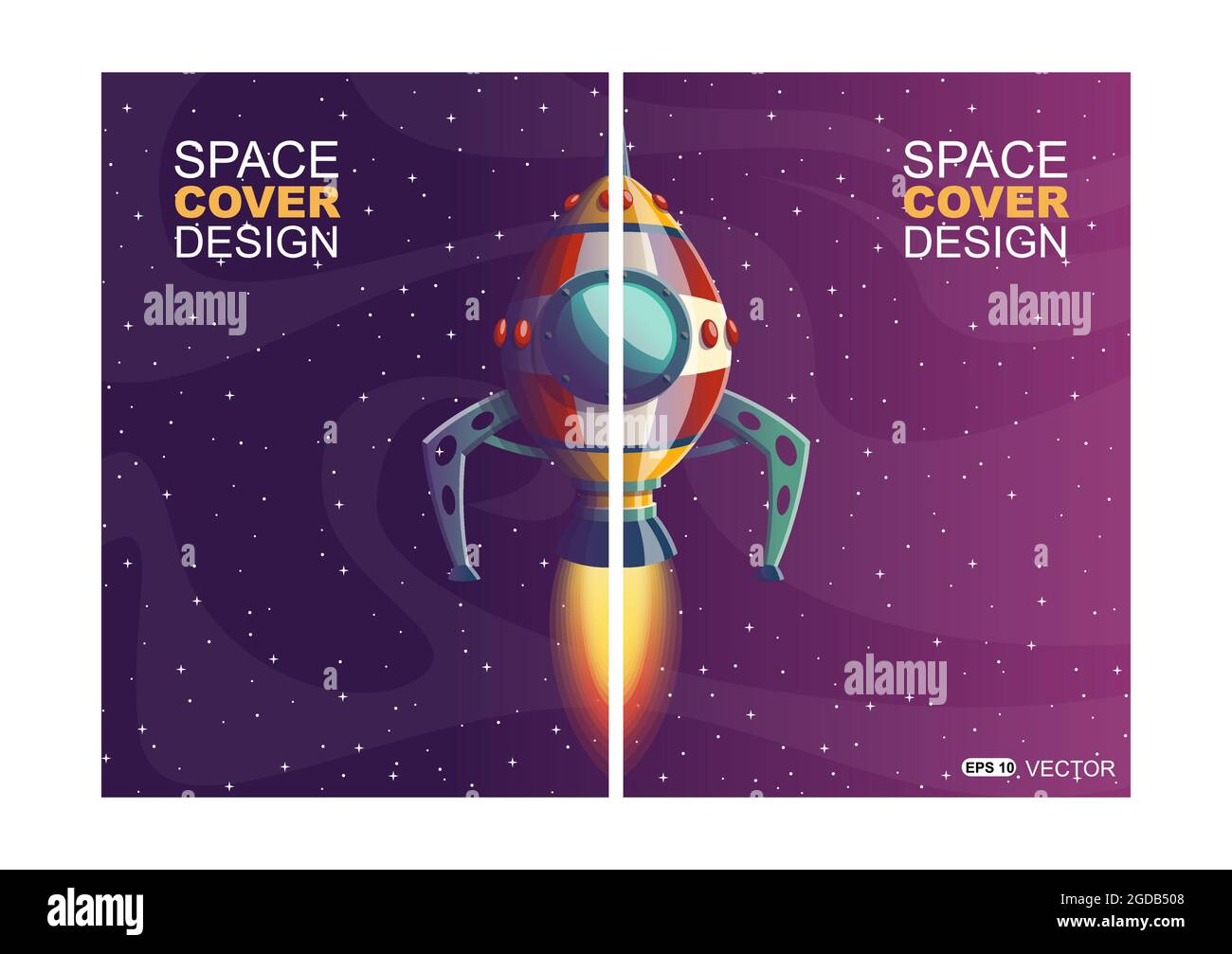 Conception de la couverture d'espace Illustration de Vecteur Conception de la couverture d'espace Illustration de Vecteur