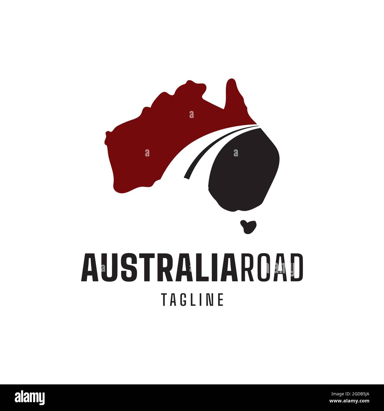 Modèle de vecteur d'illustration du logo de la route australienne Illustration de Vecteur